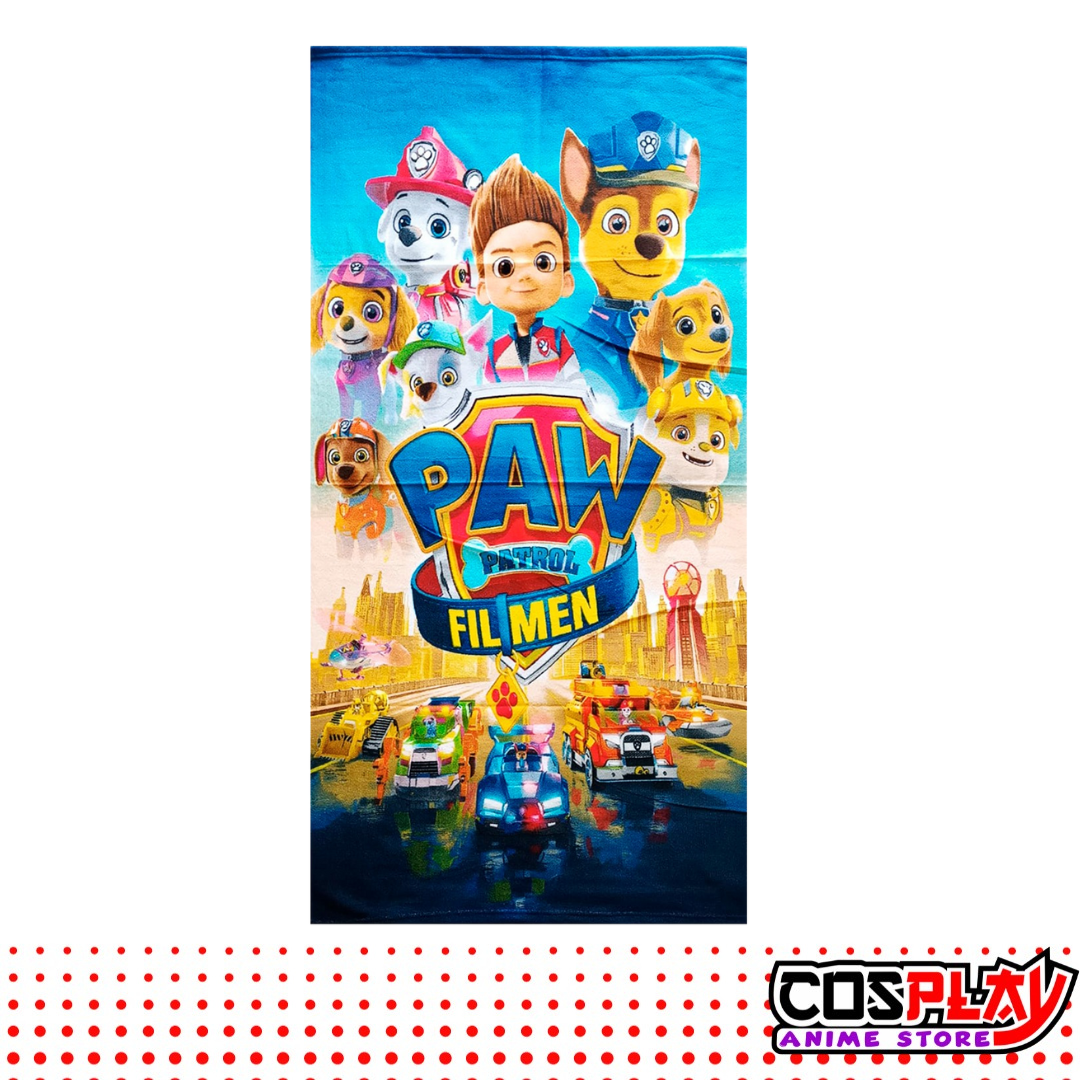 Toallón Infantil - Paw Patrol Pelicula 100% Algodón. 1,50 X 70