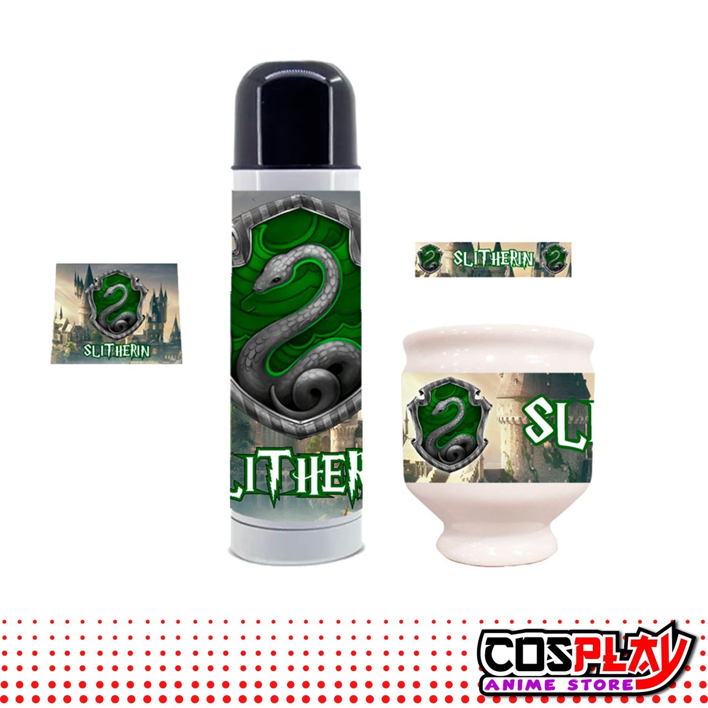 Termo+Mate Harry Potter Slytherin