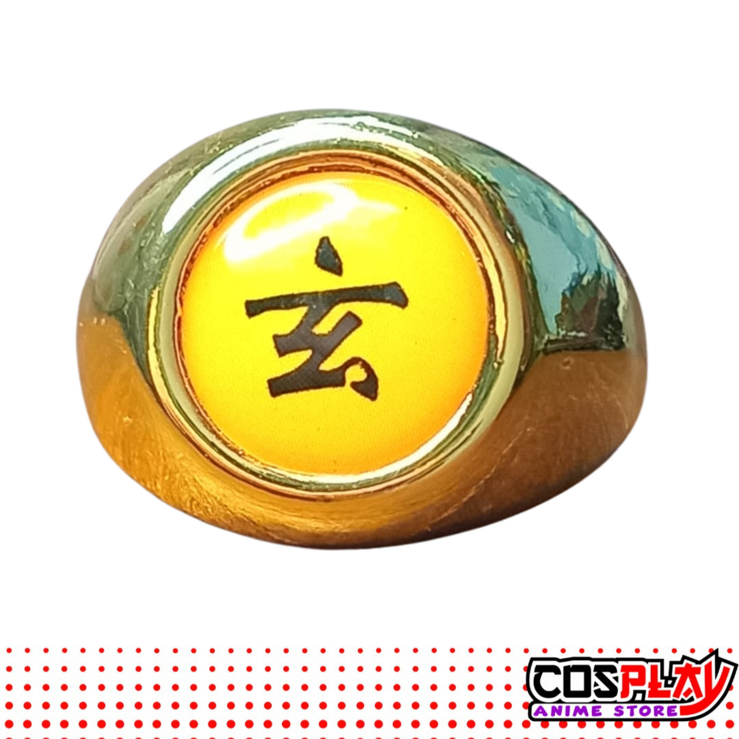 Anillo Akatsuki Zetsu - Naruto Metal Dorado