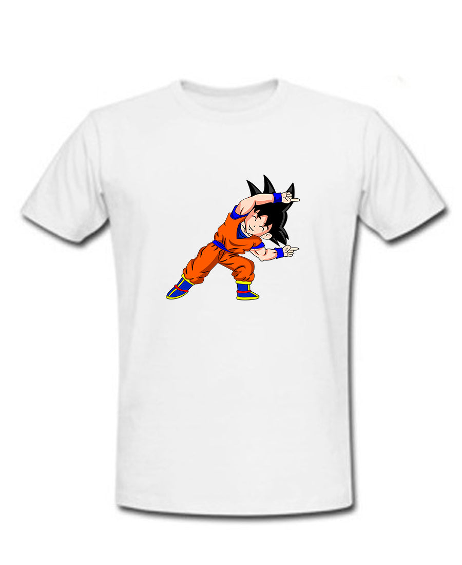 Remera Goku y Milk Fusion
