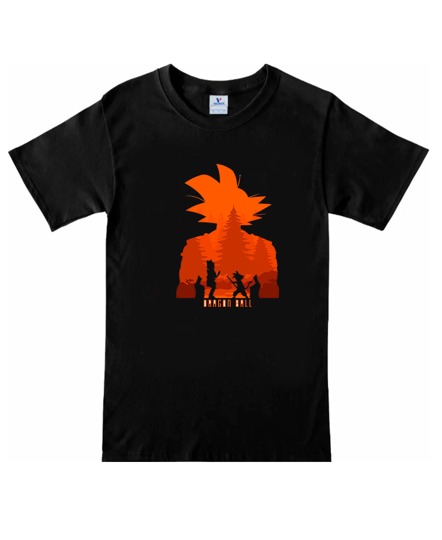 Remera Goku y Bulma Silueta