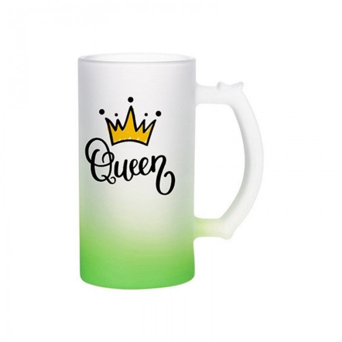 Jarra cervecera de vidrio personalizada