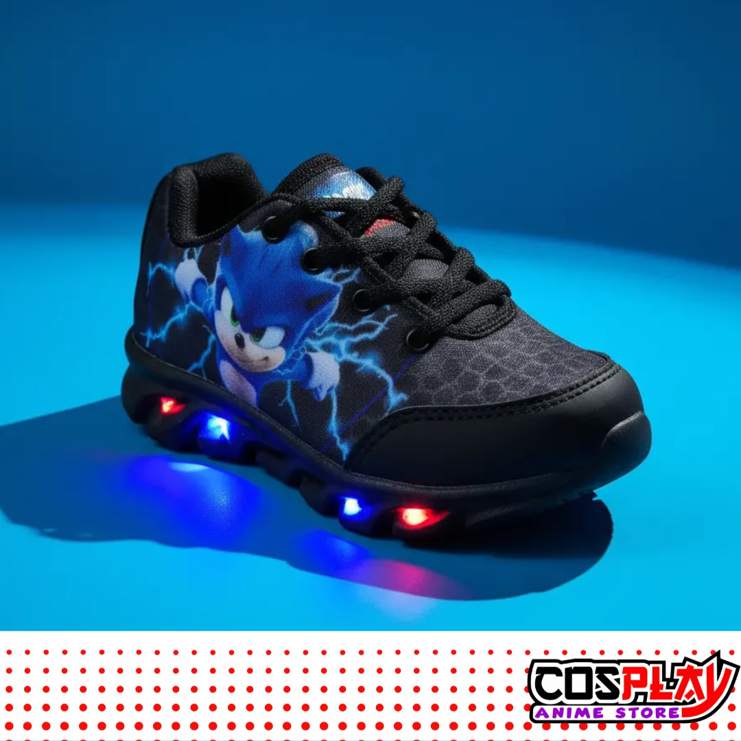 Champión Infantil Con Luz Led Sonic El Erizo