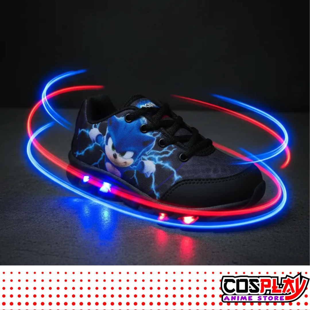 Champión Infantil Con Luz Led Sonic El Erizo