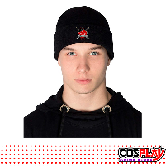 Gorro Tejido Impresión DTF Naruto Akatsuki Katanas