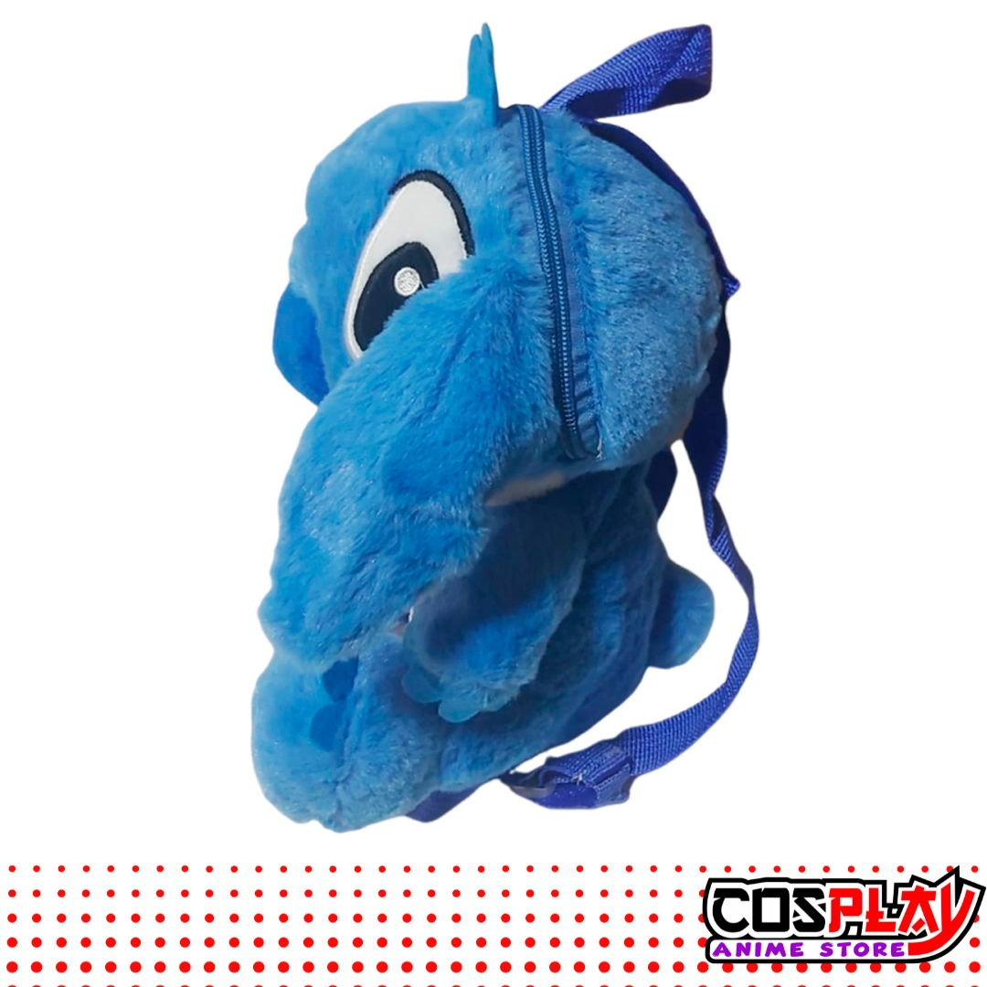 Mochila Bolso Infantil De Stitch Varios Colores Peluche