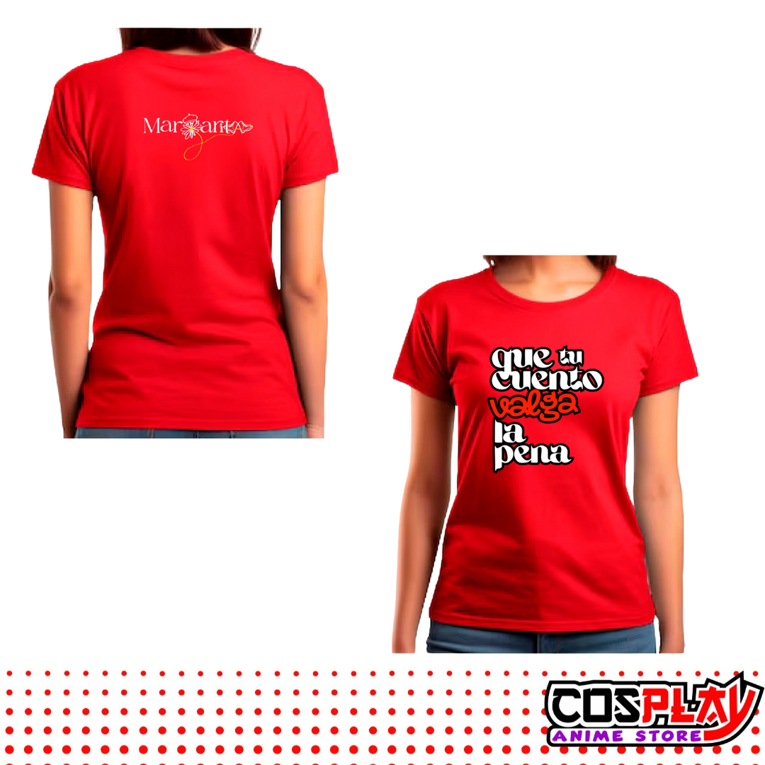 Camisetas Margarita Serie Cris Morena 100% Algodón