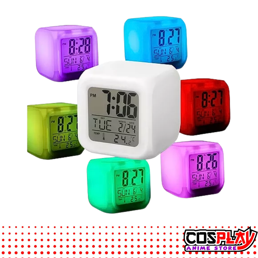 Reloj Despertador Cubo Los Simpsons Fecha Y Temperatura Led