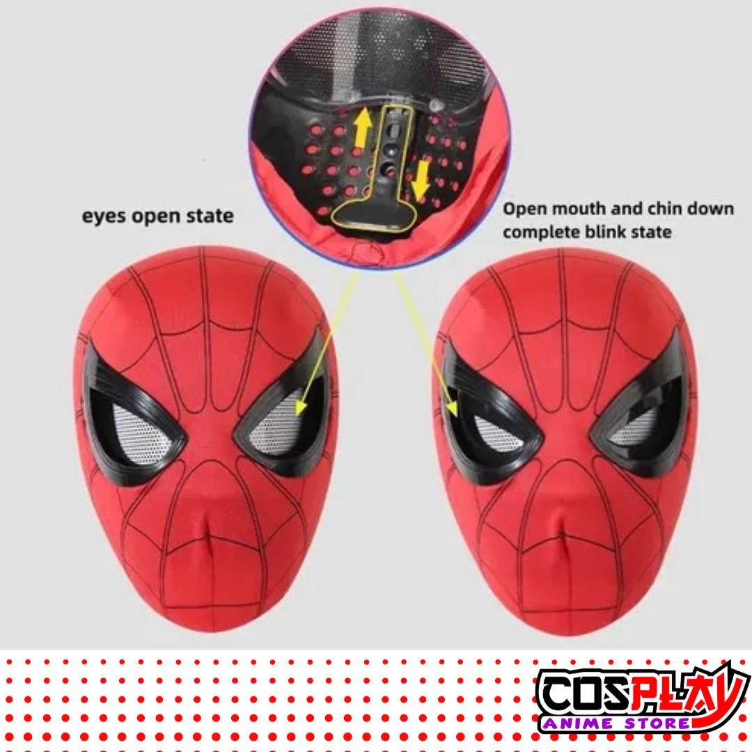 Mascara Spiderman Completa HD Ojos Moviles Premium