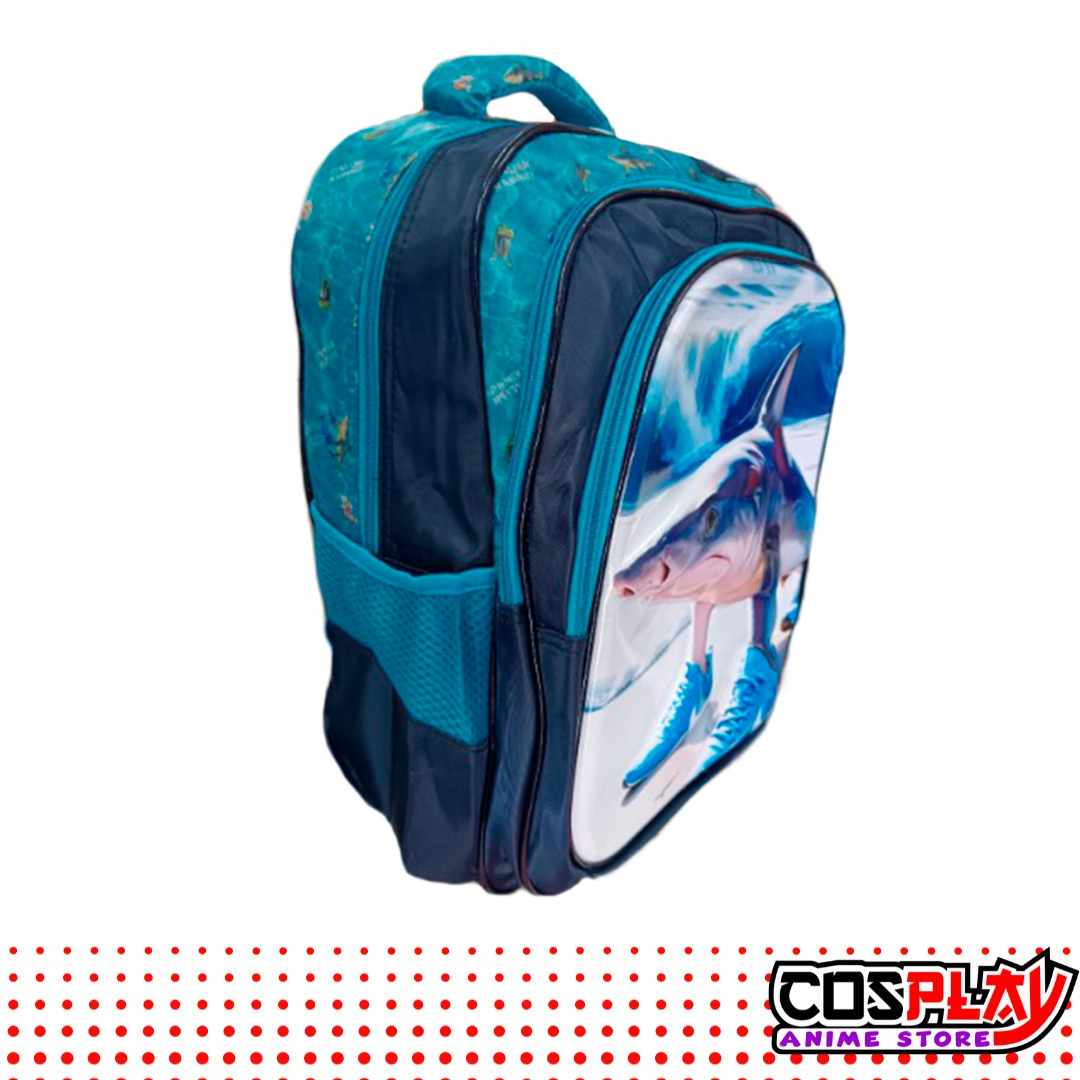 Mochila 3D Brainrot Italiano Tralalero Tung Tung Sahur 3 Cierres