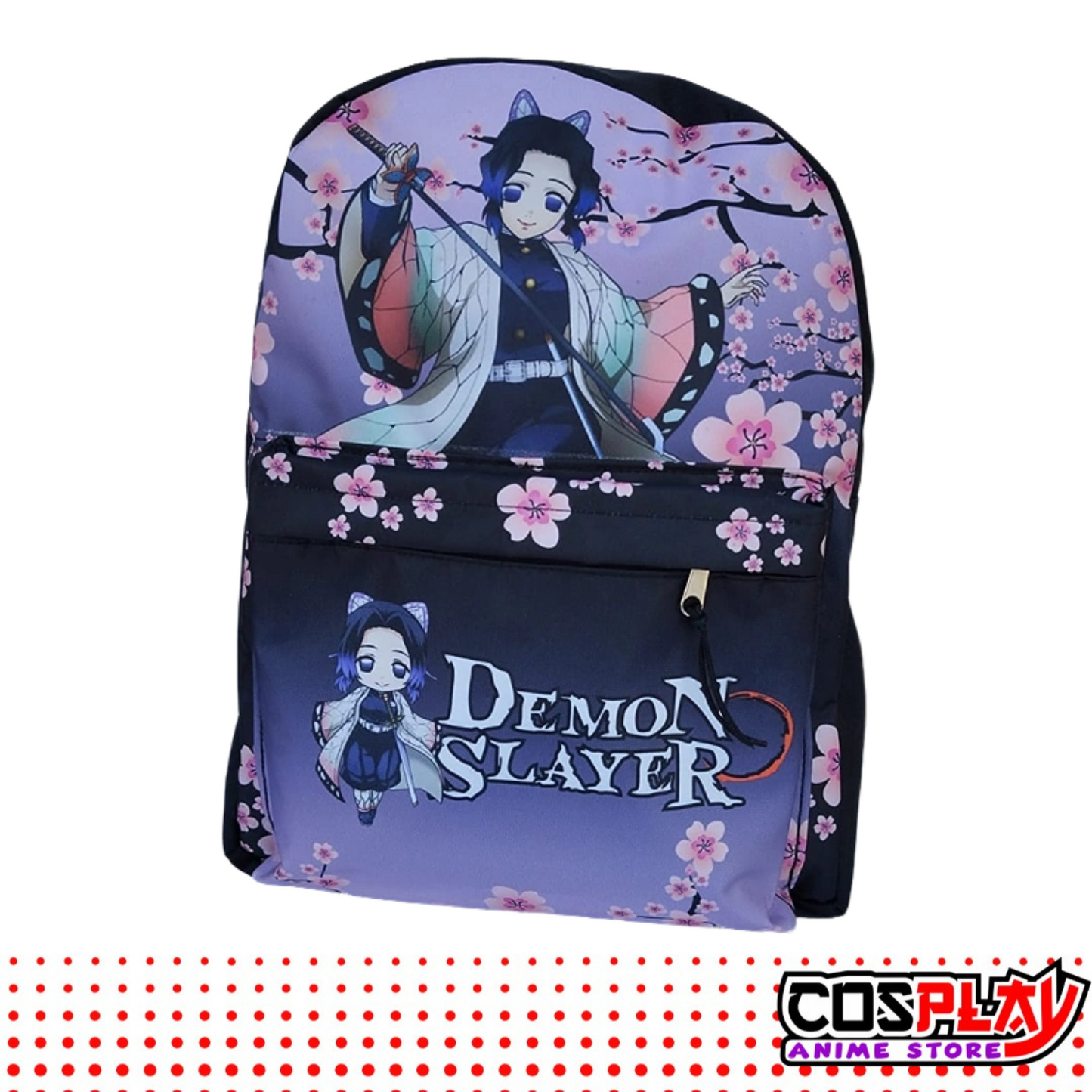 Mochila Liceal - Shinobu Kocho - Demon Slayer