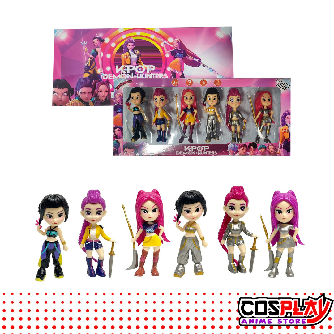 Kit 6 Muñecas Huntrix Guerreras K-pop Demon Hunter