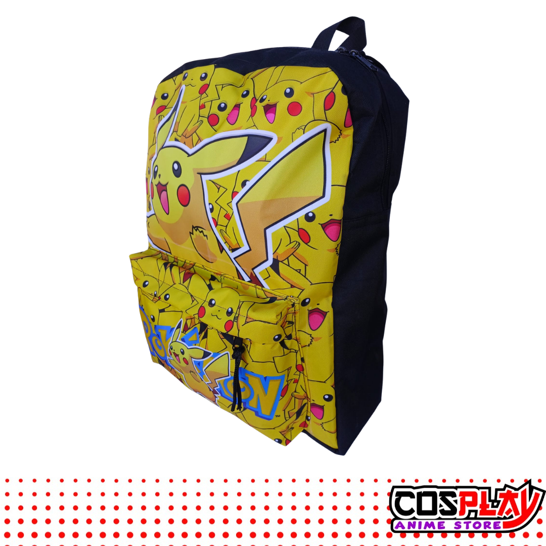 Kit Mochila Y Cartuchera Pikachu - Pokemon Lona Premium