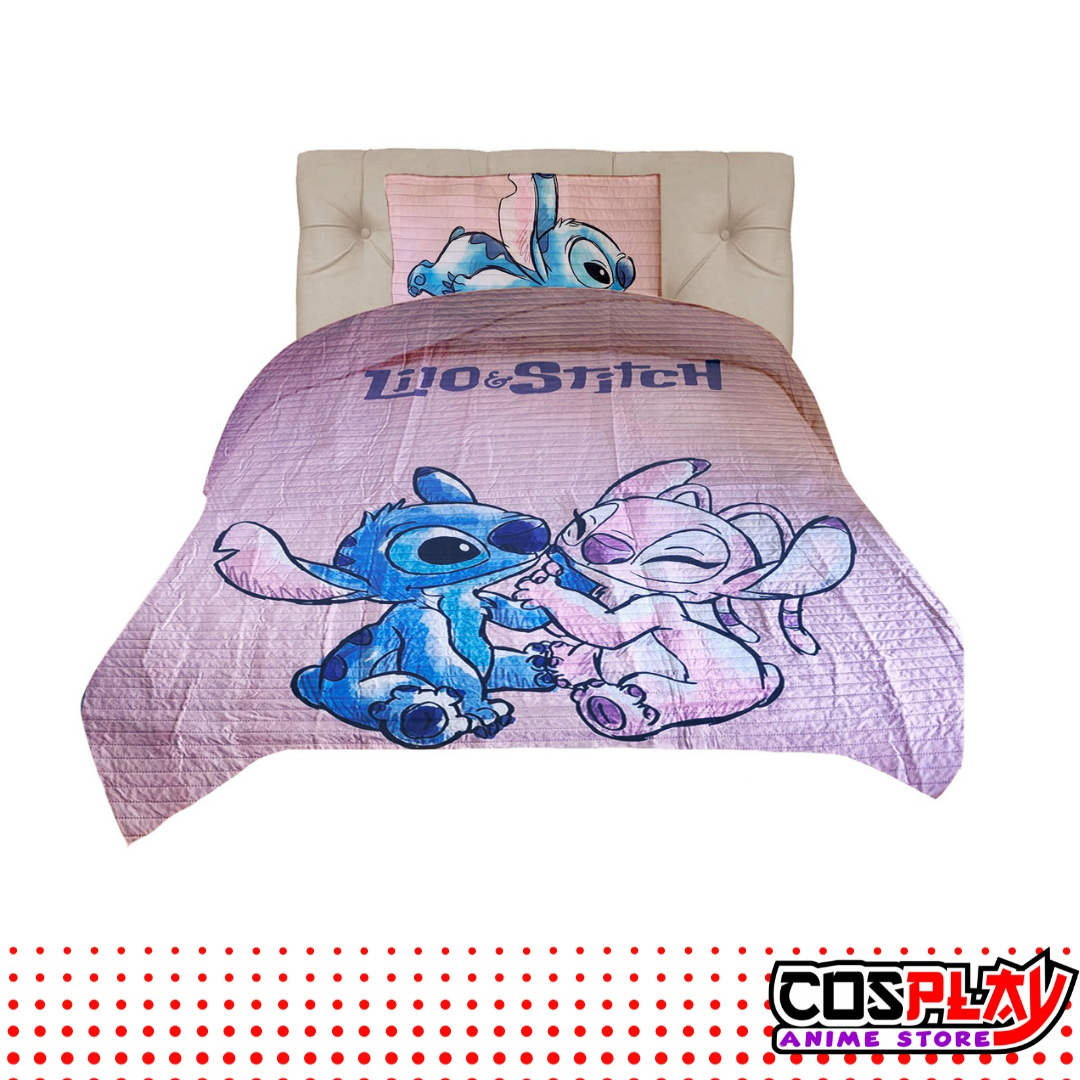 Cubrecama Capitoneado Stitch Colcha C/ Funda Stitch 3