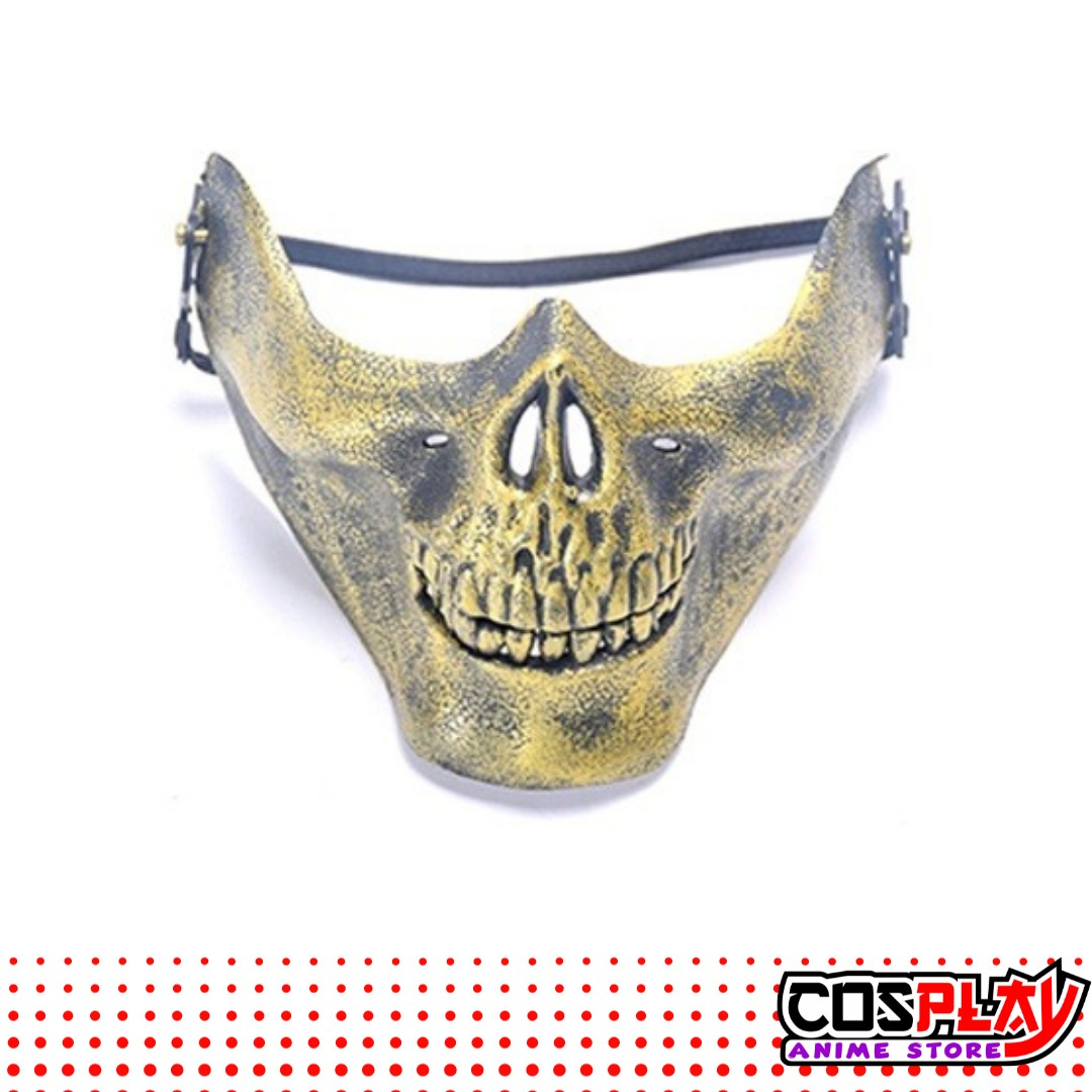 Máscara Calavera -  Plateada y Dorada HD