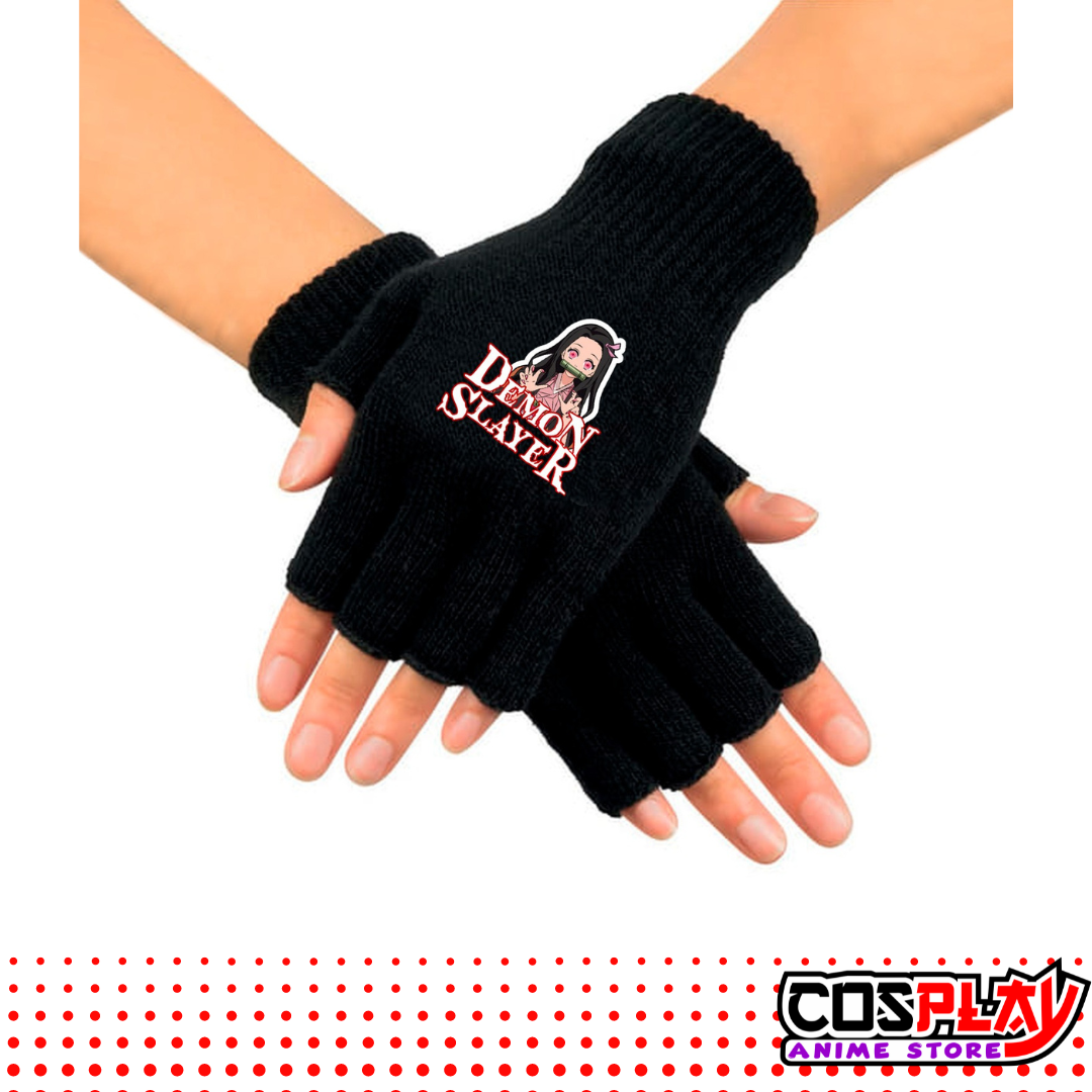 Guantes Mágicos Tejidos Estampado DTF Demon Slayer Nezuko