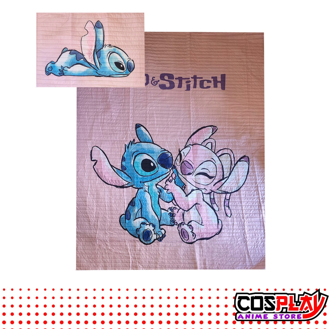 Cubrecama Capitoneado Stitch Colcha C/ Funda Stitch 3