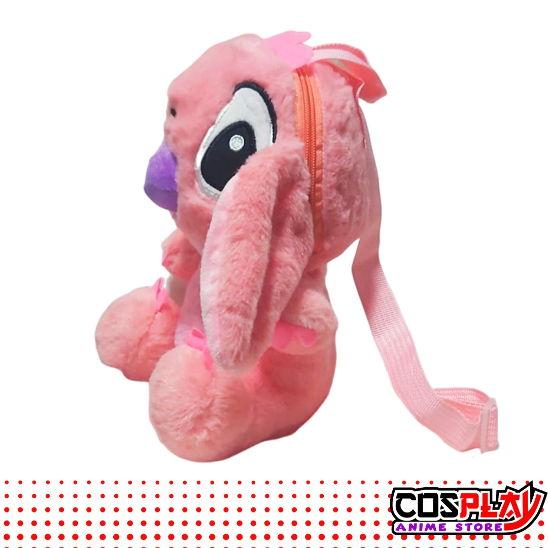 Mochila Bolso Infantil De Stitch Varios Colores Peluche
