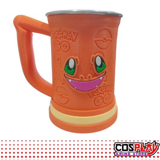 Jarra Chop Vaso Charmander - Pokemon 650ml Premium 3D