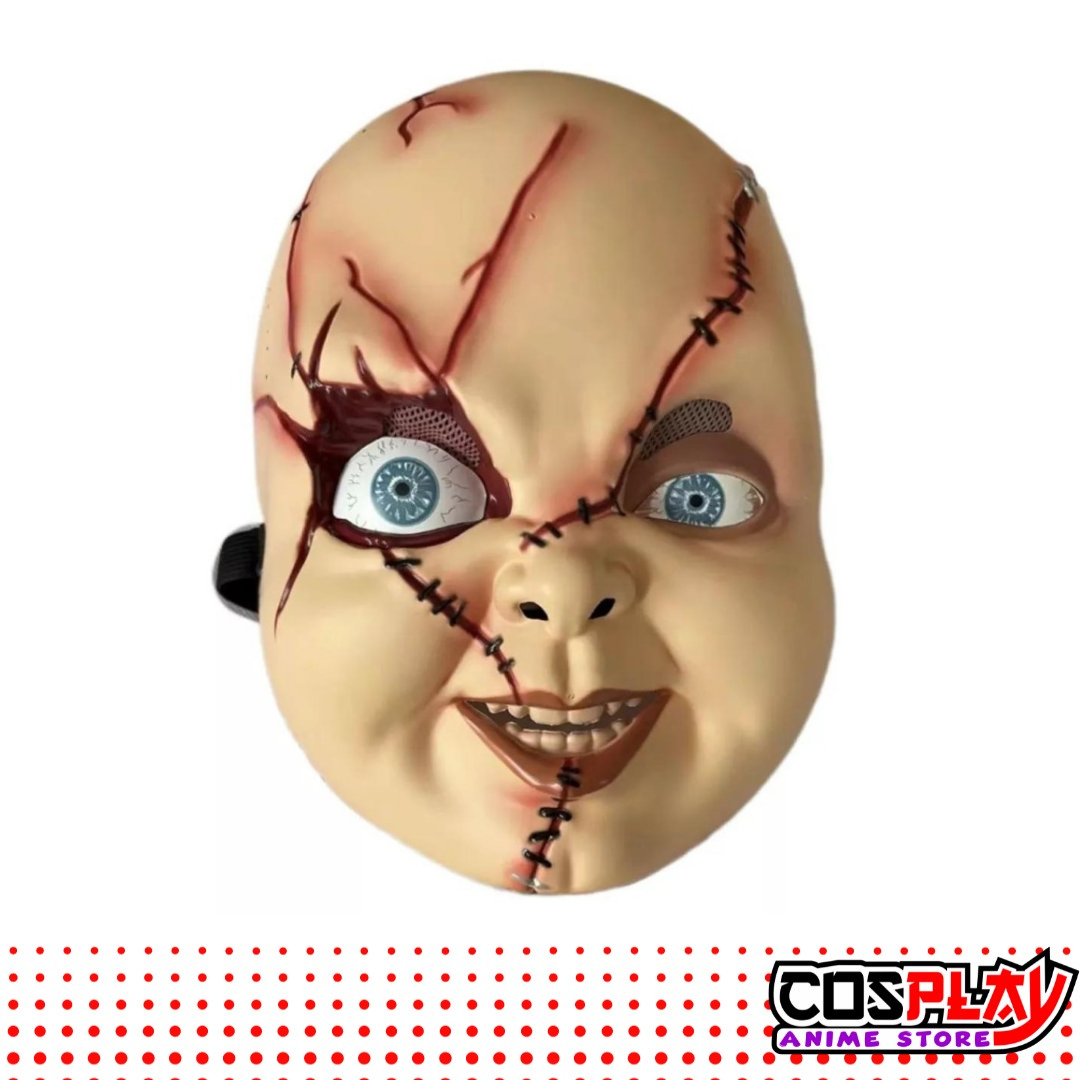 Mascara Chuky Premium HD Muñeco Maldito Halloween