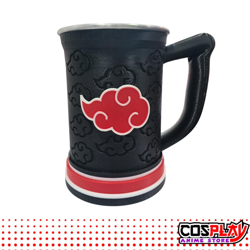 Jarra Chop Vaso Clan Akatsuki - Naruto 650ml Premium 3D