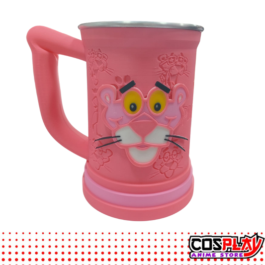 Jarra Chop Vaso La Pantera Rosa 650ml Premium 3D
