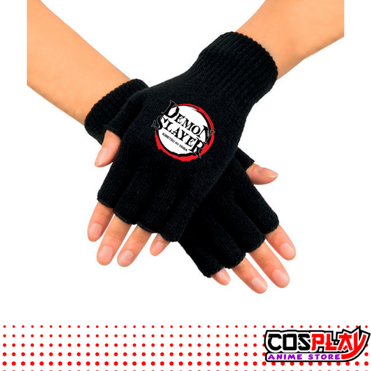 Guantes Mágicos Tejidos Estampado DTF Demon Slayer Logo