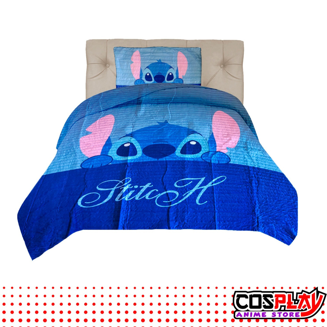 Cubrecama Capitoneado Stitch Colcha C/ Funda Stitch 3