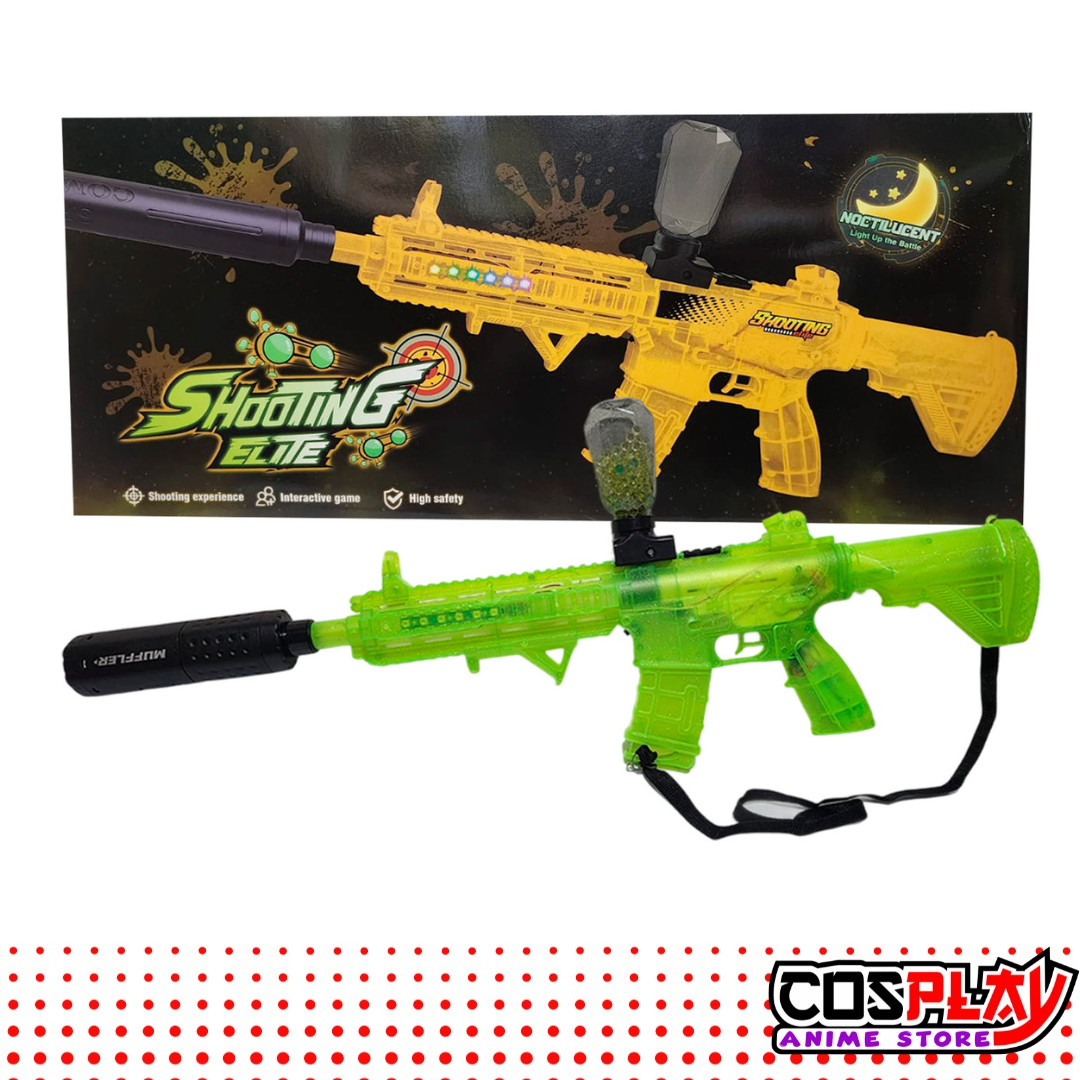 Metralleta Hidrogel M4A1 Fluor Con Muffler Y Silenciador