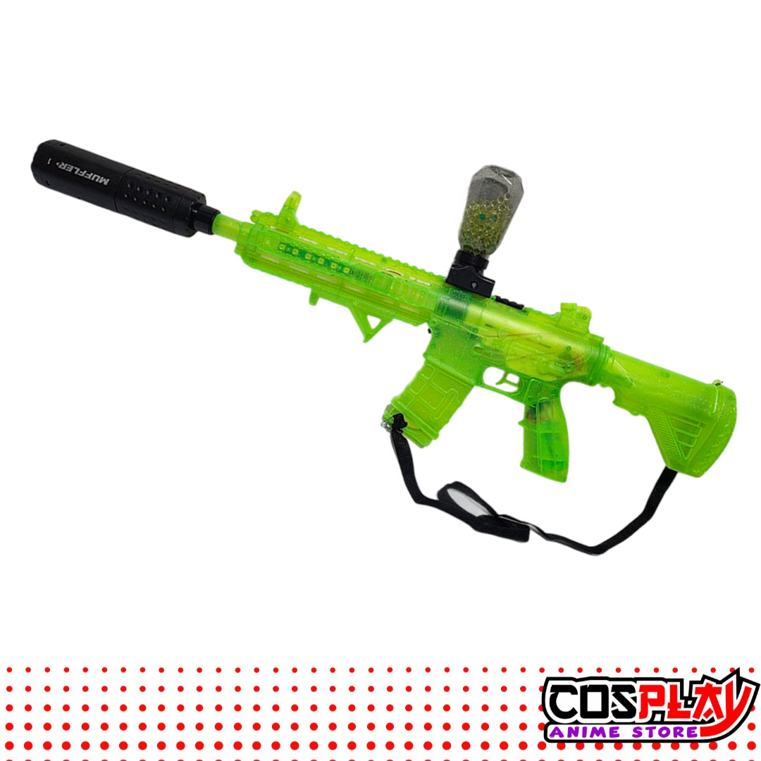 Metralleta Hidrogel M4A1 Fluor Con Muffler Y Silenciador