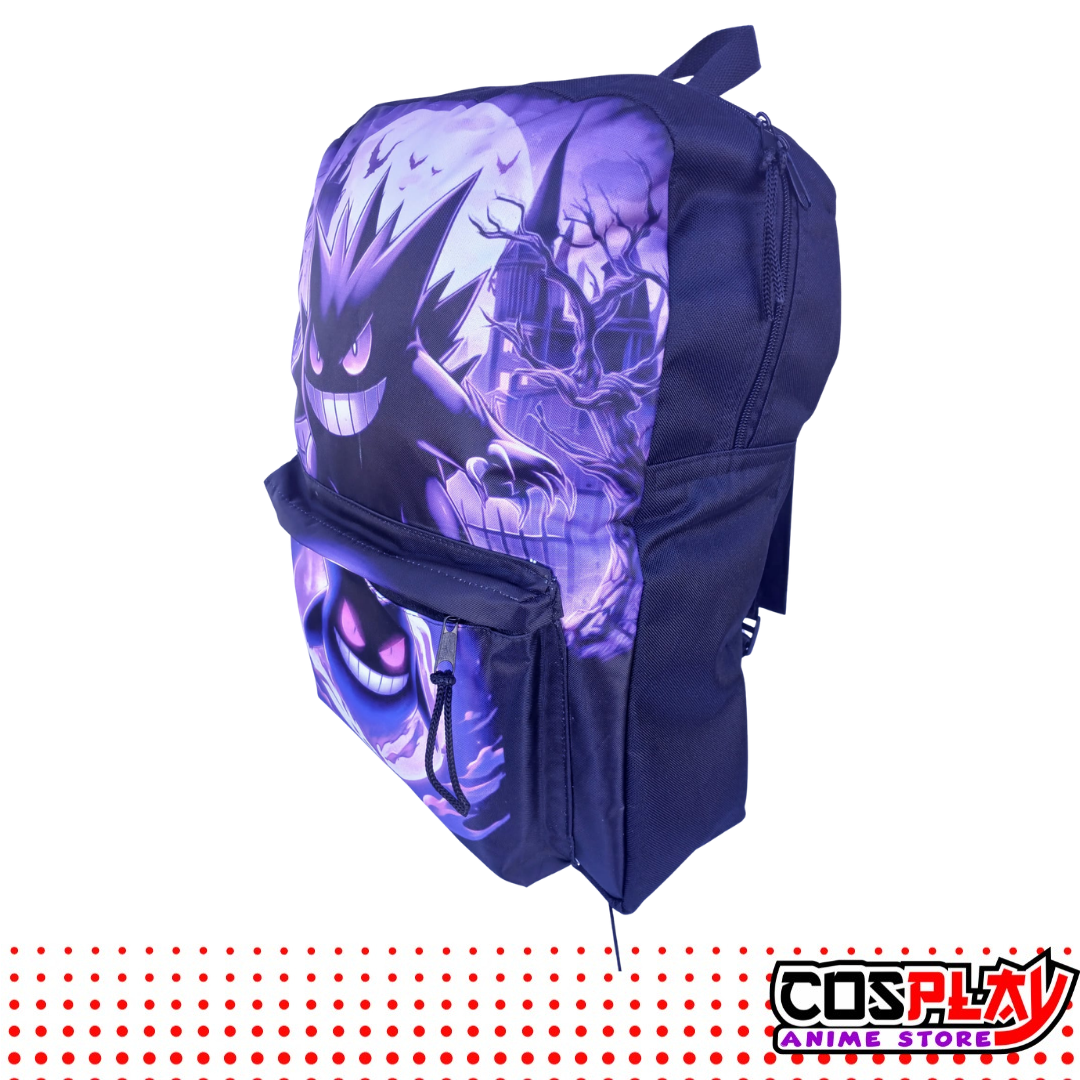 Kit Mochila Y Cartuchera Gengar - Pokemon Lona Premium