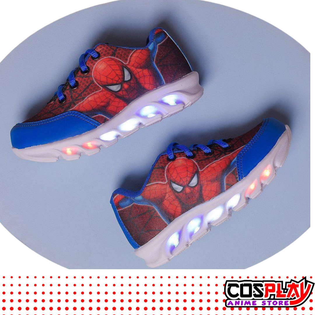 Champión Infantil Con Luz Led Hombre Araña Spiderman