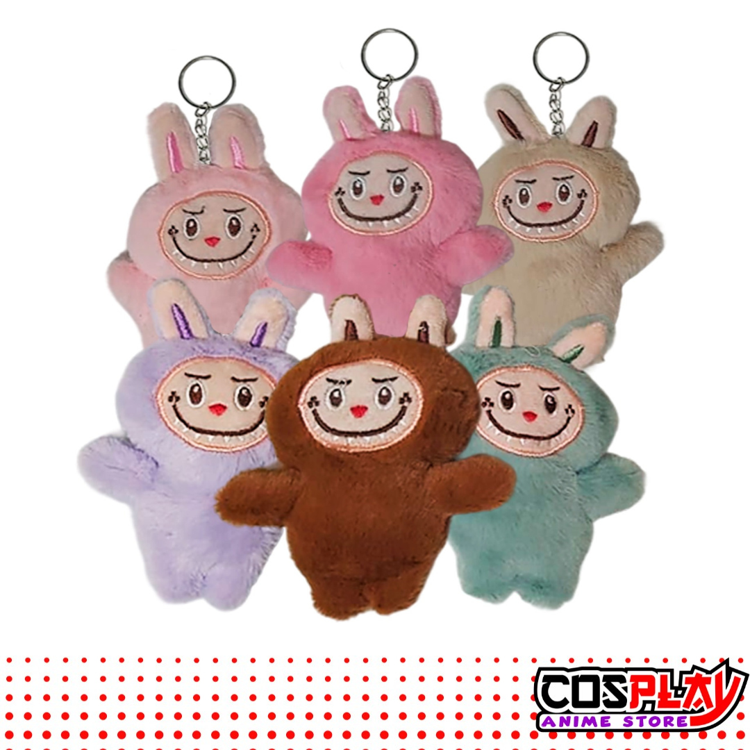 Llavero Peluche De Labubu Varios Colores 12cm
