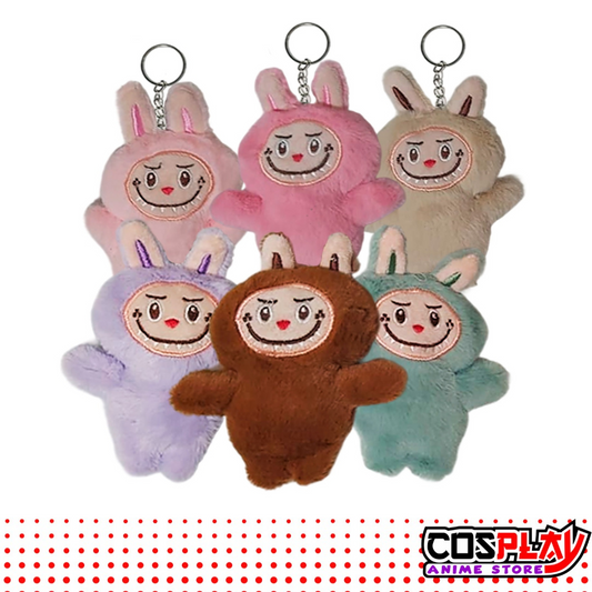 Llavero Peluche De Labubu Varios Colores 12cm