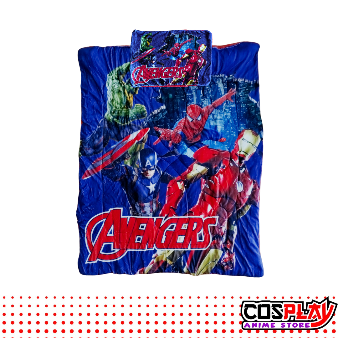 Acolchado Infantil Avengers Corderito Y Piel De Durazno