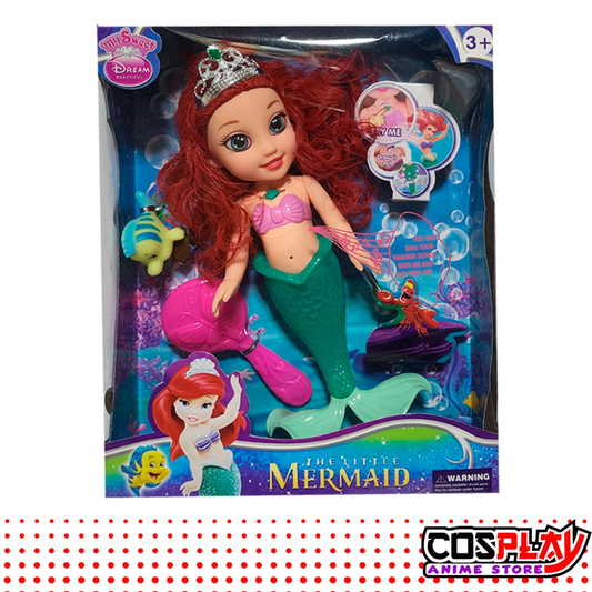 Muñeca Sirenita Ariel Princesa Con Luces Y Sonidos