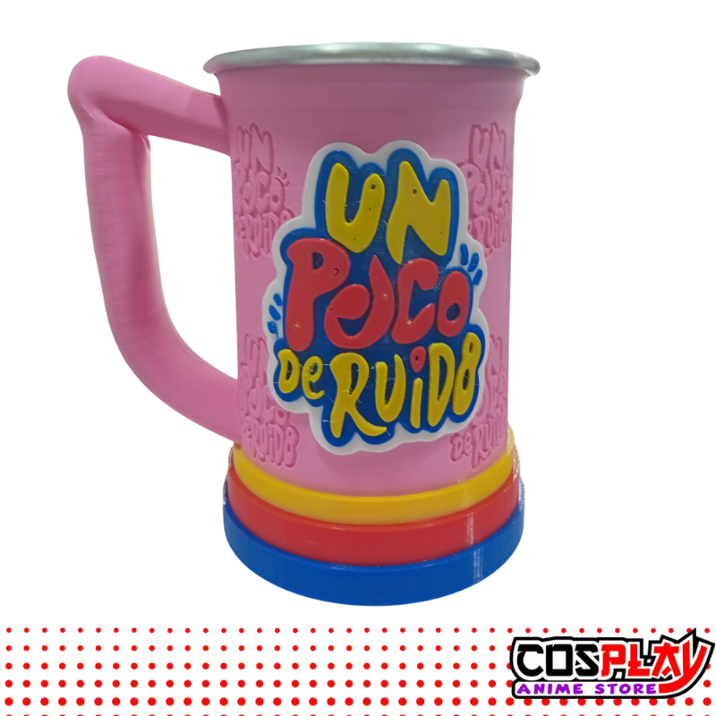Jarra Chop Vaso Un Poco de Ruido - Varios Colores 650ml 3D