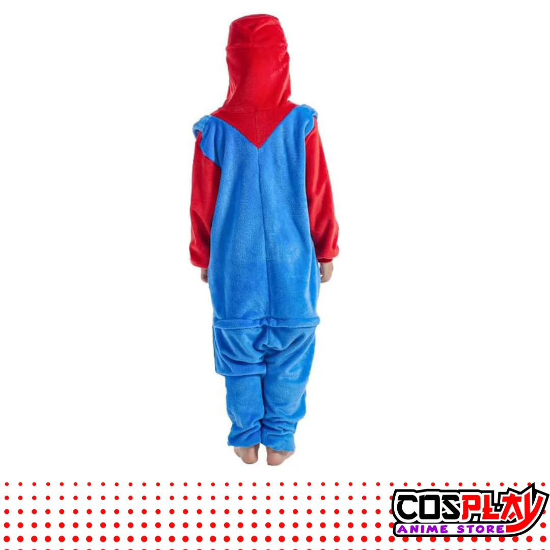 Pijama Entero Kigurumi Polar De Mario Bros Niños