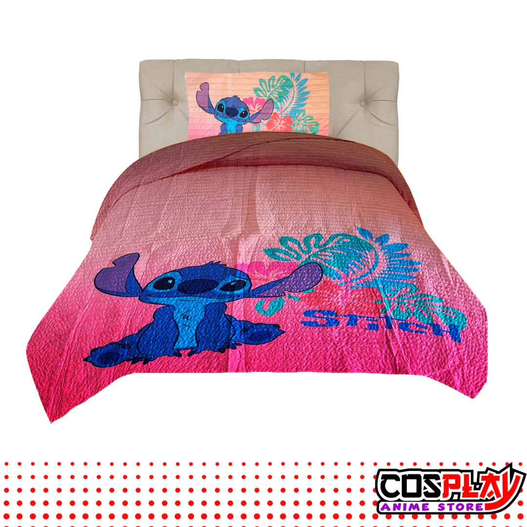 Cubrecama Capitoneado Stitch Colcha C/ Funda Stitch 3