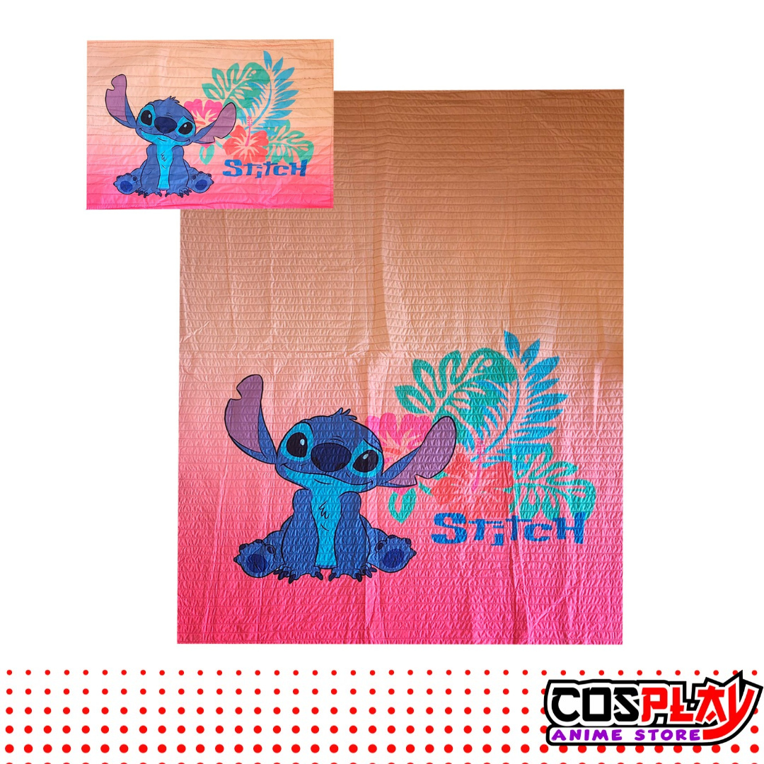 Cubrecama Capitoneado Stitch Colcha C/ Funda Stitch 3