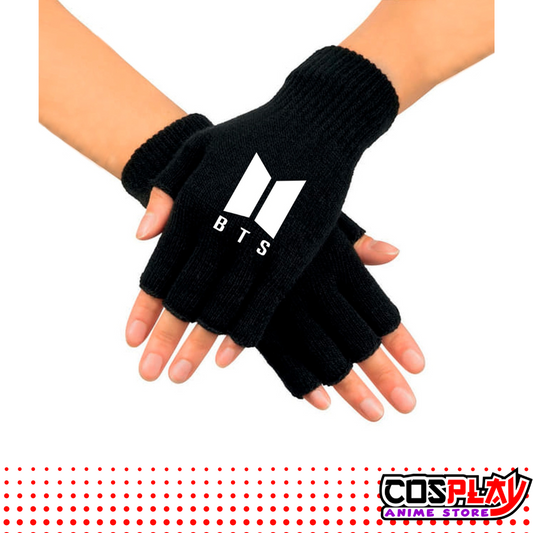 Guantes Mágicos Tejidos Estampado DTF BTS Blanco