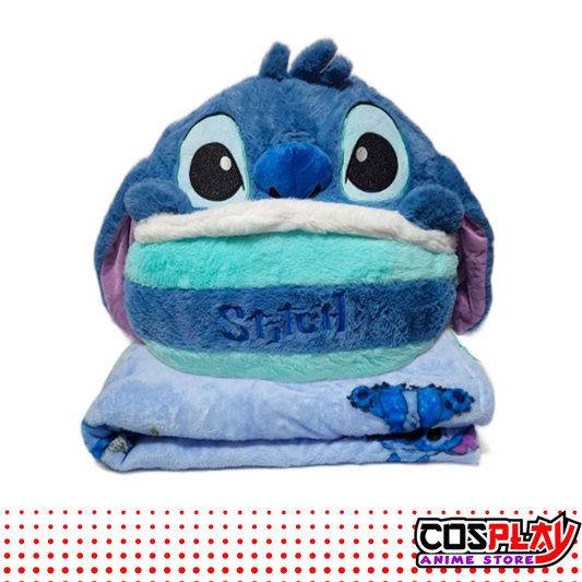 Peluche Stitch Xl Con Manta Polar Premium Tierno