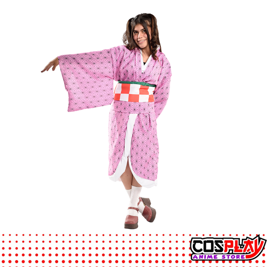 Kimono Haori Nezuko Kamado + Faja Demon Slayer