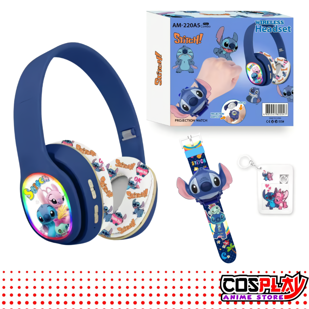 Combo Auricular + Reloj Proyector + Mini Puzzle Stitch