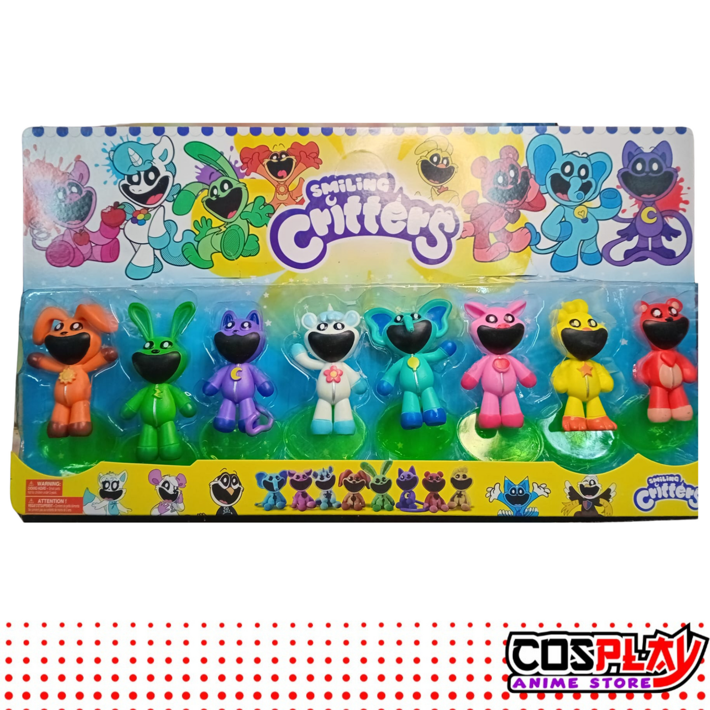 Smiling Critters Kit 8 Figuras Con Base