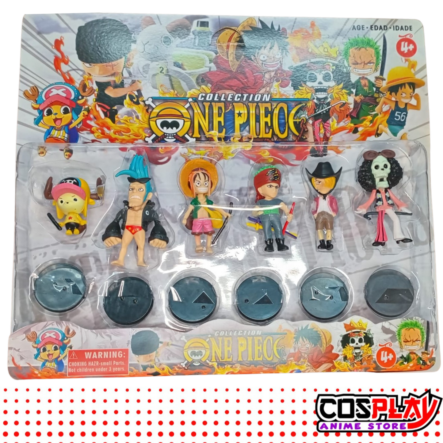 One Piece Kit 6 Figuras Con Base