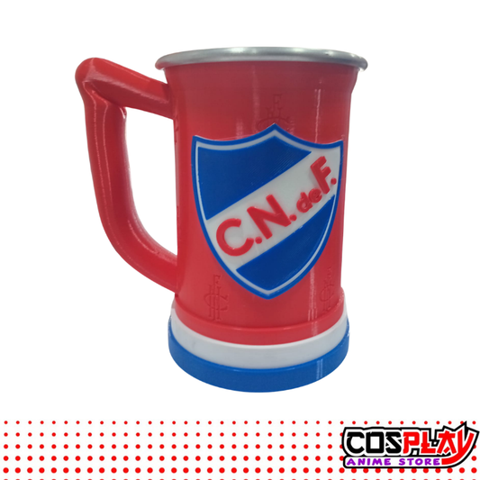 Jarra Chop Vaso Nacional Rojo/Azul 650ml Premium 3d