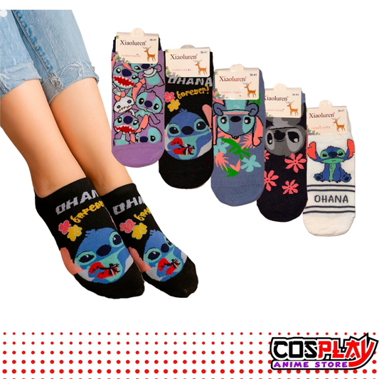 Soquete Pack X5 Pares Colección Stitch