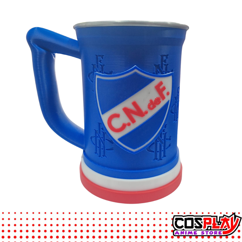 Jarra Chop Vaso Nacional Rojo/Azul 650ml Premium 3d