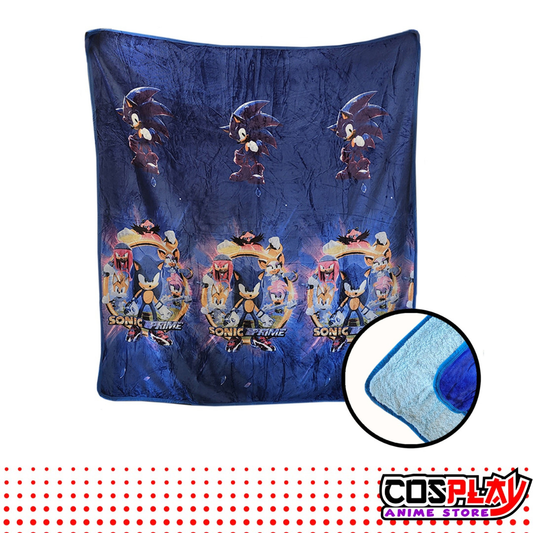Cubrecama Polar De Sonic El Erizo Colcha Cobertor